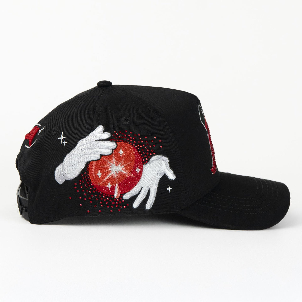 Gorra 31 Hats El Mago Black/Red Suede | Snapback Visera Curva