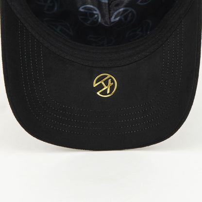 BigBoss NY Black/Gold Visor Suede Snapback
