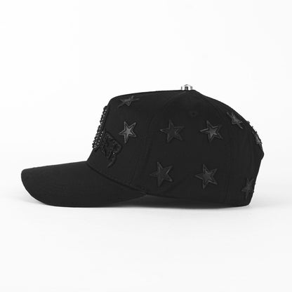 Gorra Barbas Hats Rich Forever Black/Suede  | Snapback Visera Curva