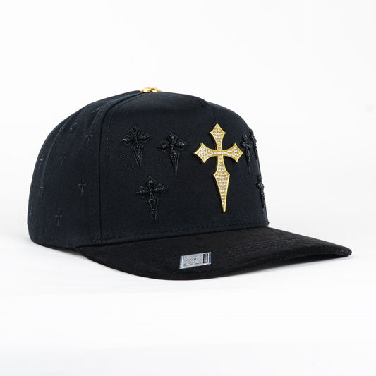 Bigg Boss Celta Cross Gold/Black Snapback