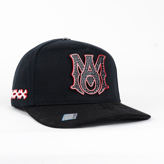 Bigg Boss Amiri Metal Red/Black Snapback
