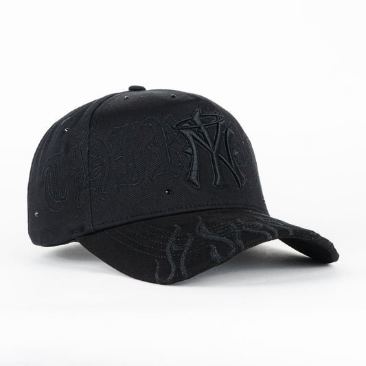 31 Hats NY Flames 2025 All Black Snapback