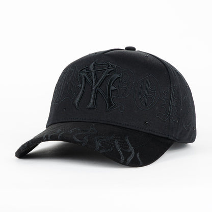 31 Hats NY Flames 2025 All Black Snapback