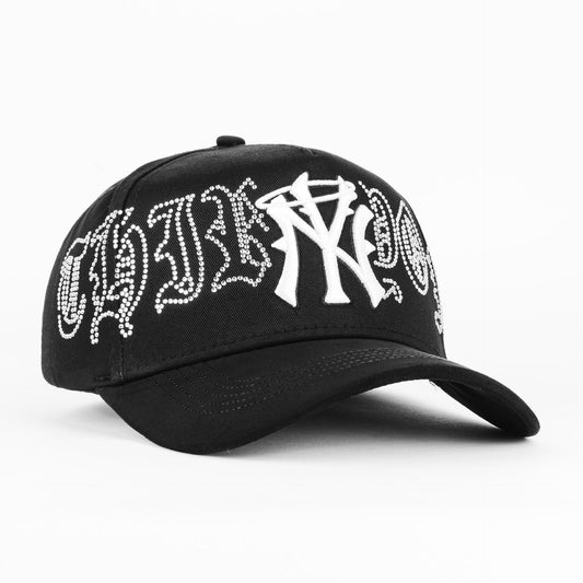 31 Hats NY Crystals Black/White Snapback