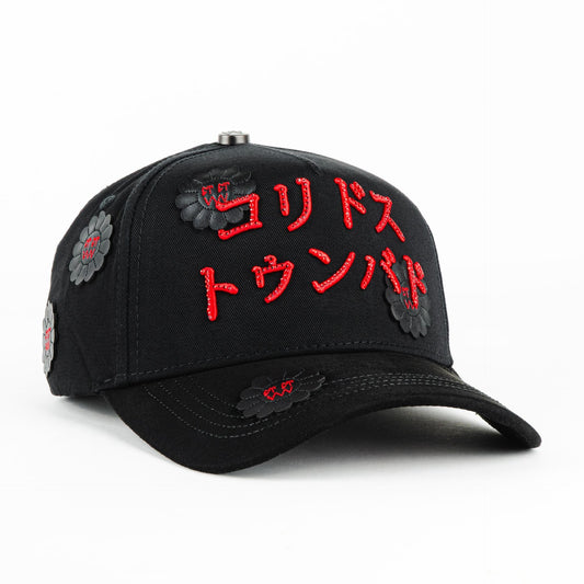 Gorra Barbas Hats CT Oriental Tumbado Black  | Snapback Visera Curva