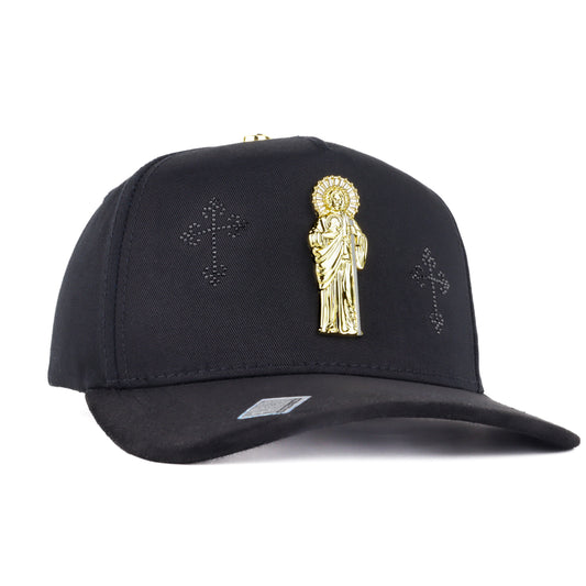 Bigg Boss San Judas Pin Black/Gold Snapback