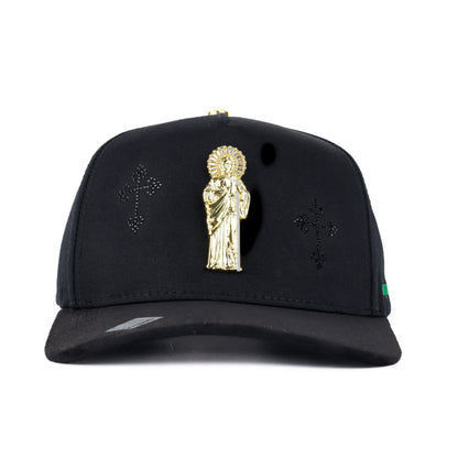 Bigg Boss San Judas Pin Black/Gold Snapback