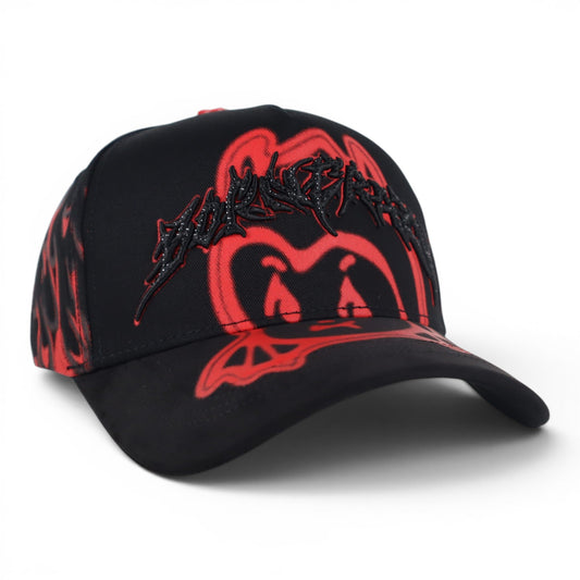 Barbas Hats Born Crazy Black/Red Snapback